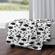 forest bear // black and white bear woodland trees kids