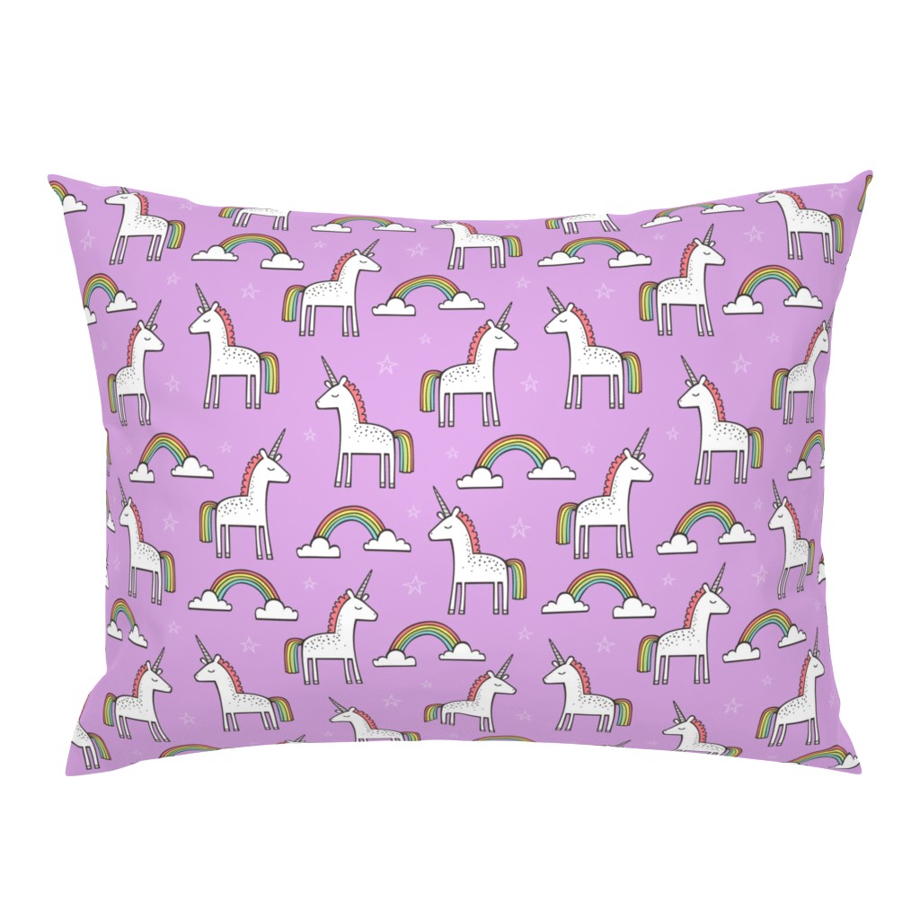 Cute Unicorn Rainbow in Purple