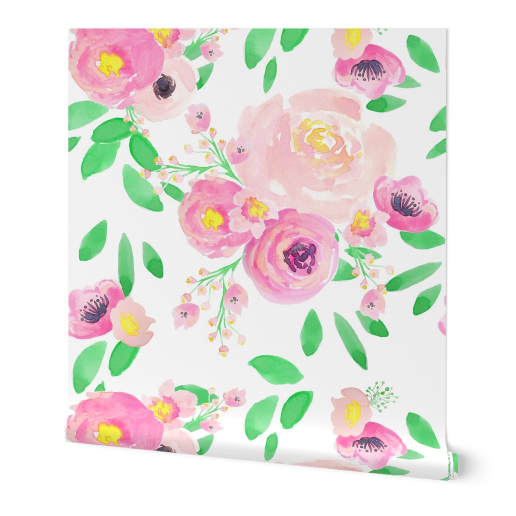 Indy Bloom Design Lemon Green Florals