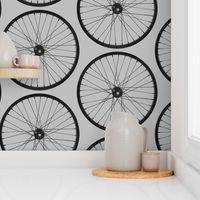 Bike wheel in black on gray_miss Chiff Designs