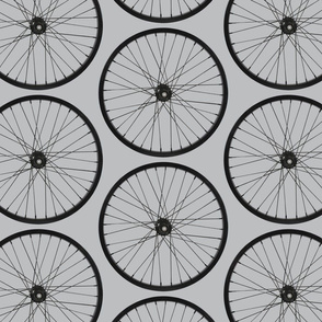 Bike wheel in black on gray_miss Chiff Designs