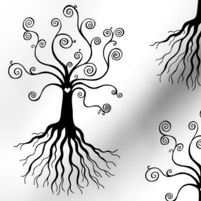 Tree of Life - black and white