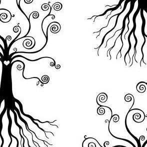 Tree of Life - black and white