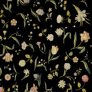 Dutch Floral Tapestry 