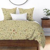 Dutch Floral Tapestry ~ Sand Linen Luxe