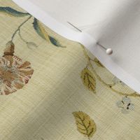 Dutch Floral Tapestry ~ Sand Linen Luxe