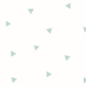Tiny triangles - mint, geometric || by sunny afternoon