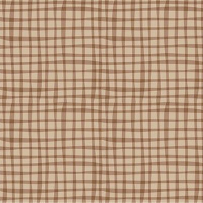 Gingham Brown