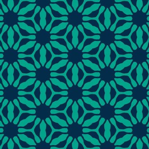 flower blue green