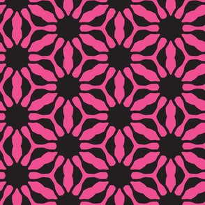 pink flower grid