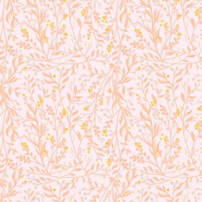 Tangled, Soft Peach, Gold & Periwinkle, Smaller