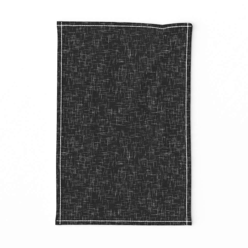 Wedding Black Linen Texture