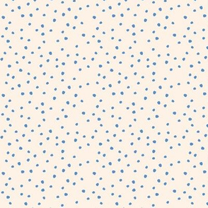 Leaves Dots Clear Blue