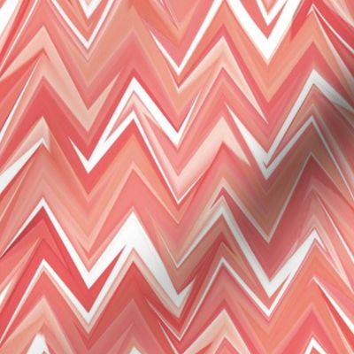 coral gemstone zigzag