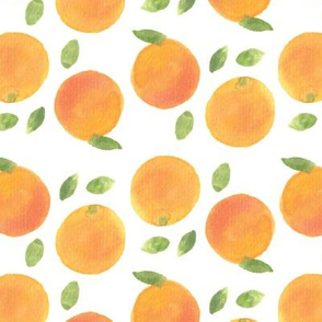 watercolor oranges