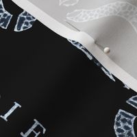Join Or Die Border Print ~ Black and White