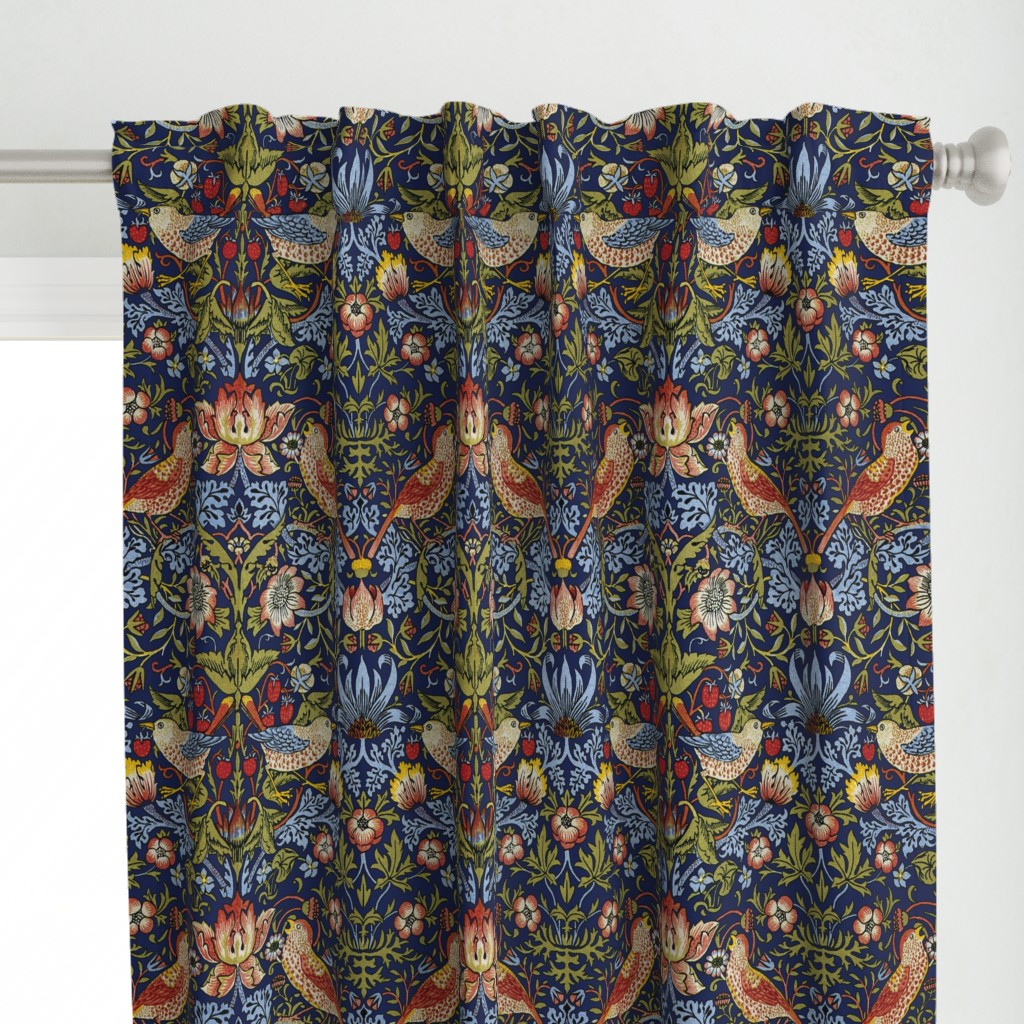 William Morris ~ Strawberry Curtain Panel | Spoonflower