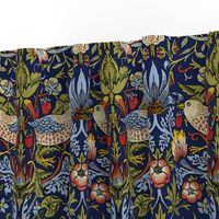 William Morris ~ Strawberry Thief ~ Bright Blue