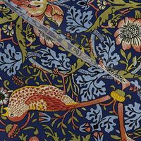 William Morris ~ Strawberry Thief ~ Bright Blue