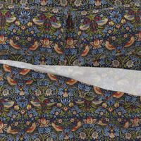 William Morris ~ Strawberry Thief ~ Bright Blue