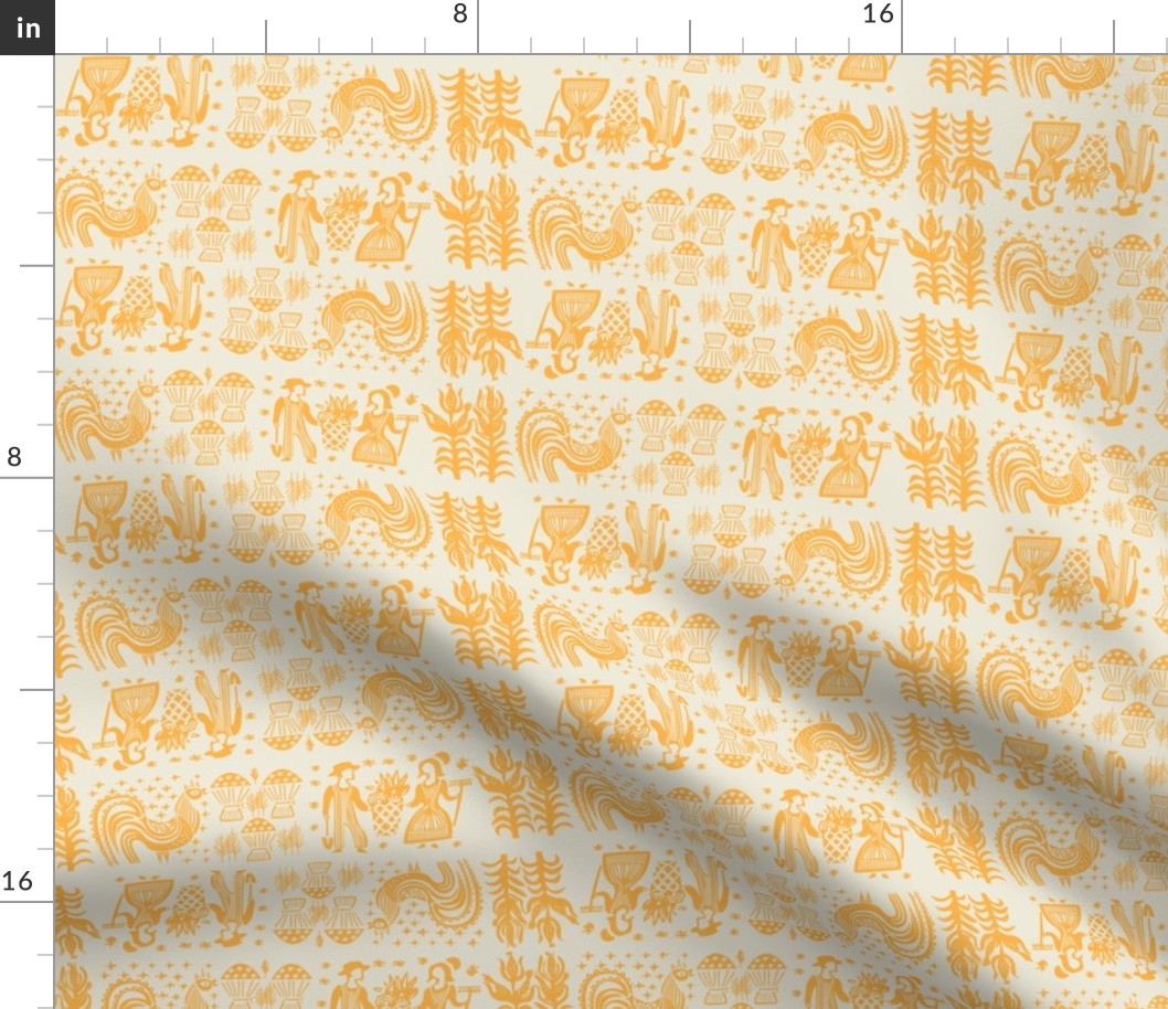 Pumpkin Butterprint All Over Design-Large