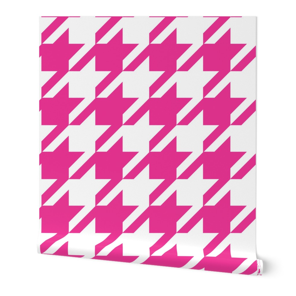 16-08f Hot Pink Houndstooth SM_Miss Chiff Designs