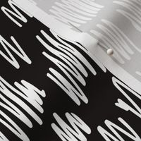 Scribblings and doodles fun abstract ink lines Scandinavian style black and white