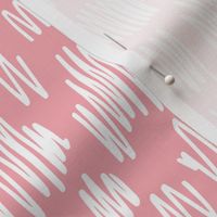 Scribblings and doodles fun abstract ink lines Scandinavian style pink white