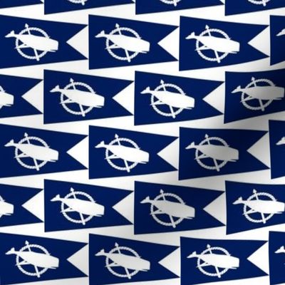 Nantucket flag - 2.5 inches x 1.5 inches 