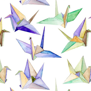 Origami Cranes - large scale
