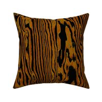 Faux Bois Woodgrain ~ Golden Brown on Black