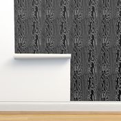 Faux Bois Woodgrain ~ Black and White 