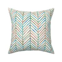 pine chevron - white