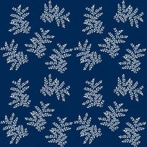 Delicate Fern II Navy