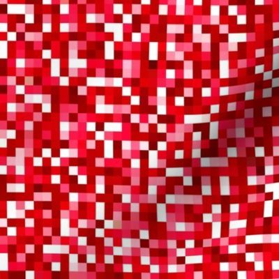 ruby red pixelsquares, 1/4" squares