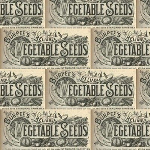 Reliable Vegetable Seeds Victorian Etching