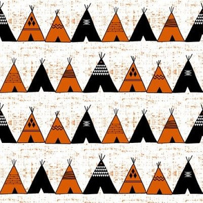 orange tee pee || wild & free