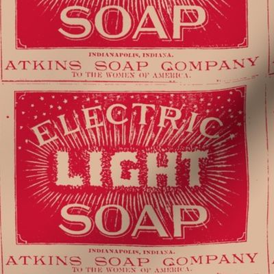 Atkins Electric Light Soap ad