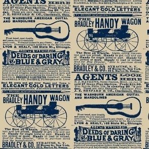 Deeds of Daring Blue & Gray 1890's farm catalog advertisement