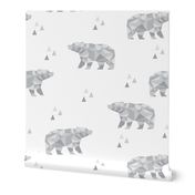 Geometric Bear - Grey