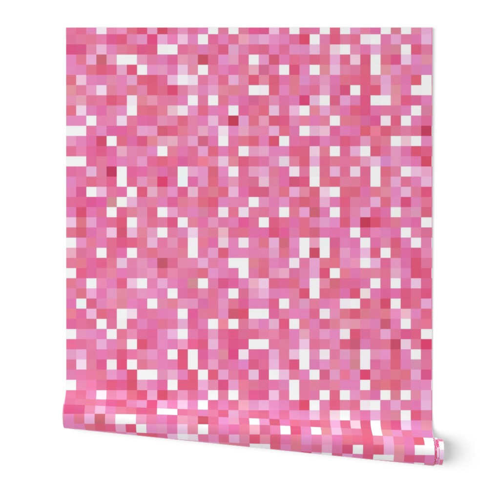 rose quartz pixelsquares, 1/4" squares