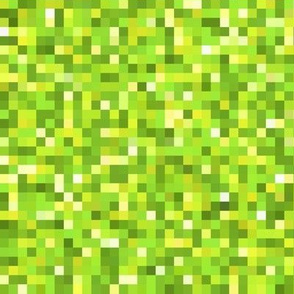 peridot green pixelsquares, 1/4" squares