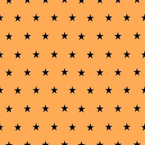 Black Stars on Orange