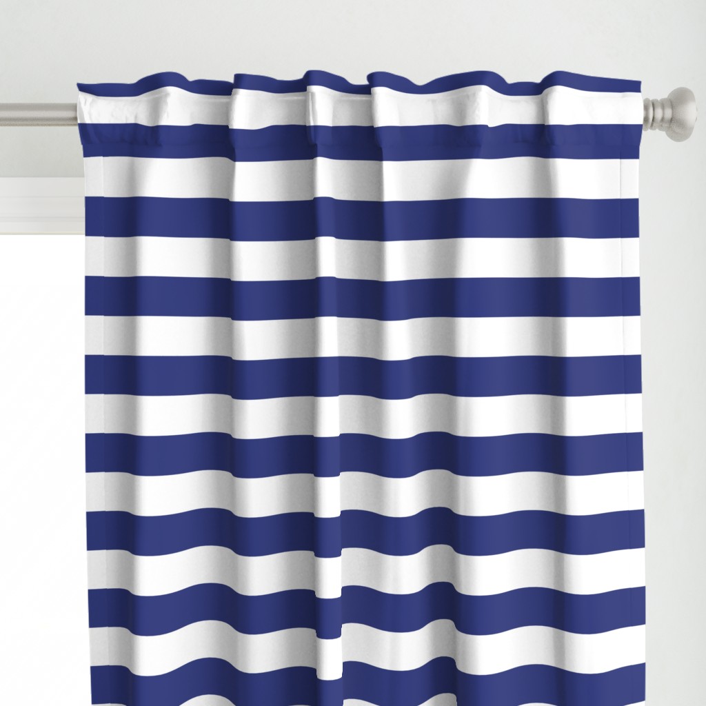 Wide stripes in Prussian Blue + White by Su_G_©SuSchaefer