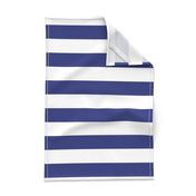 Wide stripes in Prussian Blue + White by Su_G_©SuSchaefer