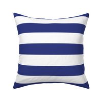 Wide stripes in Prussian Blue + White by Su_G_©SuSchaefer