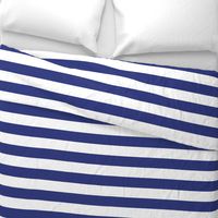 Wide stripes in Prussian Blue + White by Su_G_©SuSchaefer