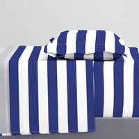 Wide stripes in Prussian Blue + White by Su_G_©SuSchaefer