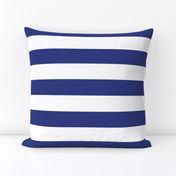 Wide stripes in Prussian Blue + White by Su_G_©SuSchaefer