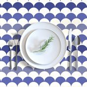 Scallops in Prussian Blue + Off-white by Su_G_©SuSchaefer